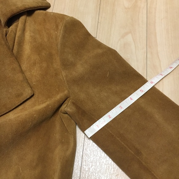 Frame Suede Leather Maxi Long Trench Coat Jacket Le Duster Tan Camel Size XS S - Picture 10 of 17